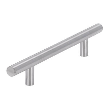 Meubelgreep RVS T-model 128mm 208x12x32mm