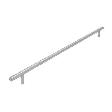 Meubelgreep RVS T-model 384mm met groef 452x10x31mm