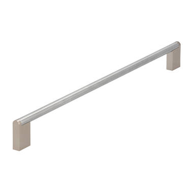 Meubelgreep RVS 352mm zamac voeten 372x10x38mm
