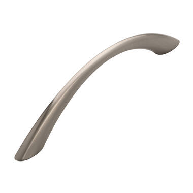 Meubelgreep RVS look boog 128mm 163x10x28mm