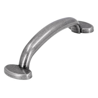 Meubelgreep antiek zilver look 96mm 129x30x27mm