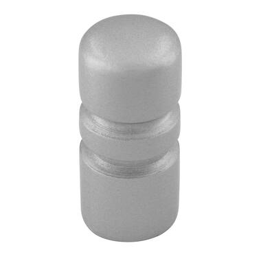 Meubelknop aluminium look 12mm 12x12x26mm