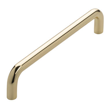 Meubelgreep vermessingd U-model 128mm 136x8x27mm