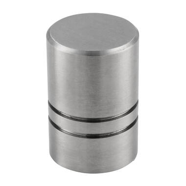 Meubelknop RVS 18mm 18x18x27mm