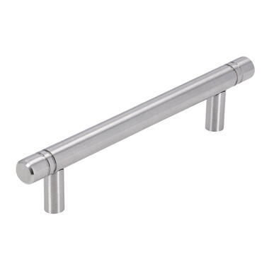 Meubelgreep RVS T-model 96mm met groef 132x10x26mm