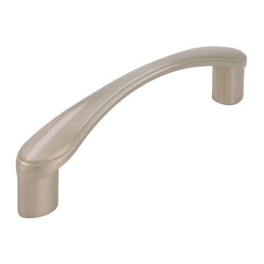 Meubelgreep RVS look gebogen 96mm 112x15x30mm