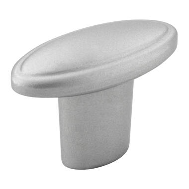 Meubelknop aluminium look 35mm 34x16x26mm