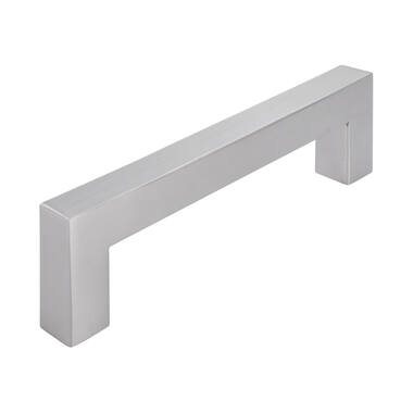 Meubelgreep RVS vierkant 128mm 143x15x40mm