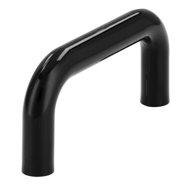 Meubelgrepen zwart kunststof U-model 64mm 2 stuks 74x10x34mm