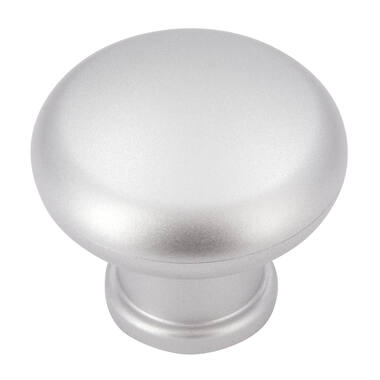 Meubelknop zilvergrijs kunststof 32mm 32x32x27mm