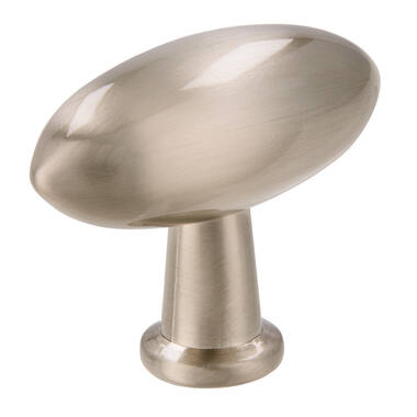 Meubelknop RVS look olijf 38mm 38x16x30mm