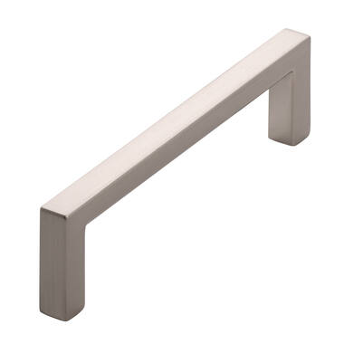 Meubelgreep RVS look zamac vierkant 96mm 104x8x28mm