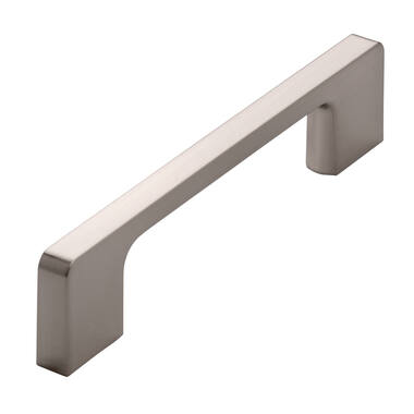 Meubelgreep RVS look recht 128mm 140x9x30mm