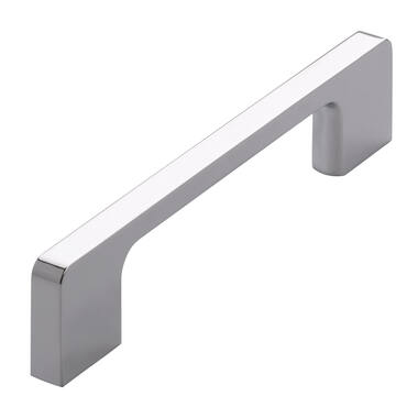 Meubelgreep chroom recht 128mm 140x9x30mm