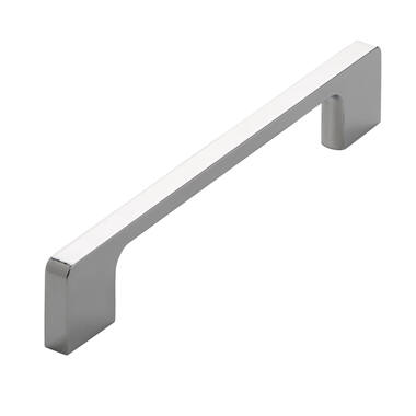 Meubelgreep chroom recht 160mm 172x9x30mm