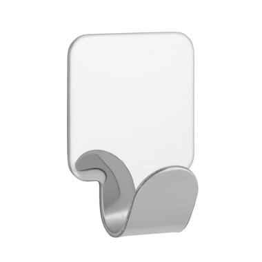 Haak chroom vierkant zelfklevend 41x30x17mm