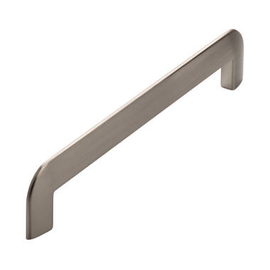 Meubelgreep RVS look plat 160mm 182x8x33mm