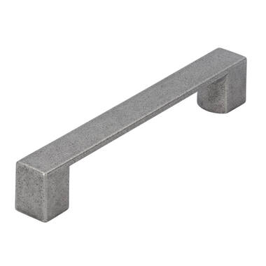 Meubelgreep antiek ijzer look zamac recht 128mm 162x20x27mm