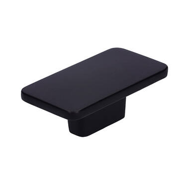 Meubelknop Zwart metaal rechthoek 58X33X22 mm