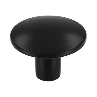 Meubelknop Zwart metaal rond 30mm