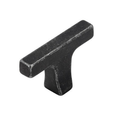 Meubelknop Antiek ijzer T-model Trompet 48mm