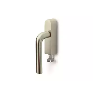 Draaikiep raamkruk Champagne PVD David Rockwell Eclipse DR101-DKLOCK-O Links Afsluitbaar