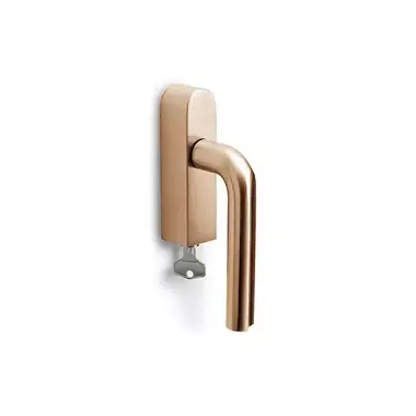 Draaikiep raamkruk Licht brons PVD David Rockwell Eclipse DR101-DKLOCK-O Rechts Afsluitbaar