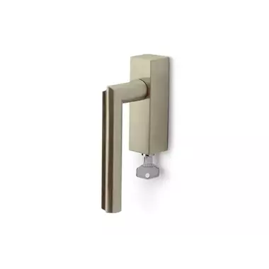 Draaikiep raamkruk Champagne PVD David Rockwell Eclipse DR102-DKLOCK Links Afsluitbaar