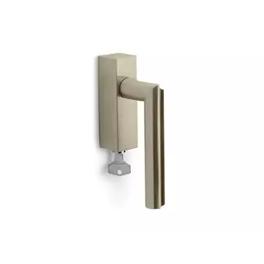 Draaikiep raamkruk Champagne PVD David Rockwell Eclipse DR102-DKLOCK Rechts Afsluitbaar
