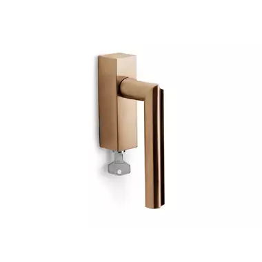 Draaikiep raamkruk Licht brons PVD David Rockwell Eclipse DR102-DKLOCK Rechts Afsluitbaar