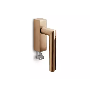 Draaikiep raamkruk Licht brons PVD David Rockwell Eclipse DR103-DKLOCK Rechts Afsluitbaar