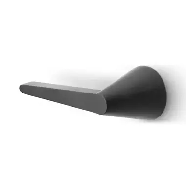 Gatdeel Links Mat Zwart PVD Osiris Hertman Cone OH100-G op verend rozet