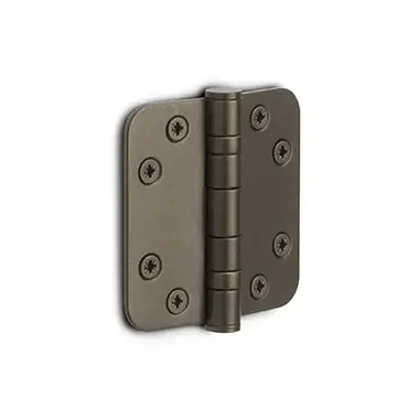 Kogellagerscharnier Brons Platkop 76x76mm met ronde hoeken - Basics LBSA7676