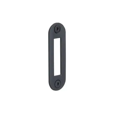 Sluitplaat Kastslot Mat Zwart LBSPAK 24x70mm - afgerond