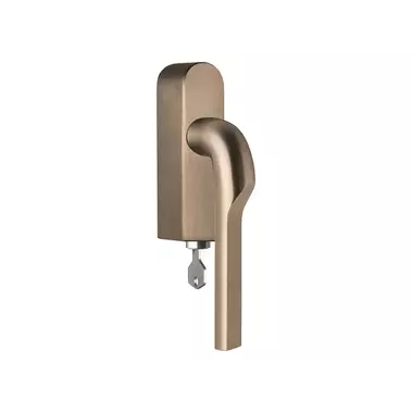 Draaikiep raamkruk PVD licht brons Formani Gensler Rivio GL100-DKLOCK-O links