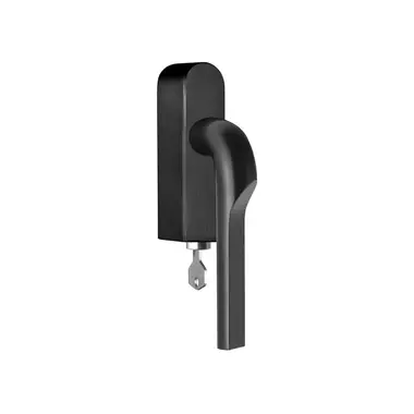 Draaikiep raamkruk Mat zwart PVD Formani Gensler Rivio GL100-DKLOCK-O links