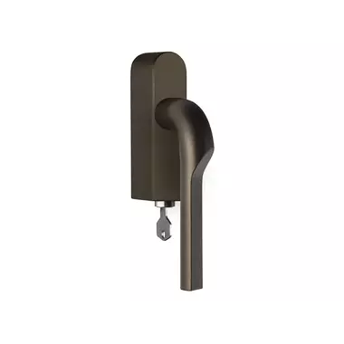 Draaikiep raamkruk Brons Formani Gensler Rivio GL100-DKLOCK-O links