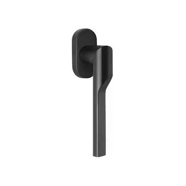 Draaikiep raamkruk Mat zwart PVD Formani Gensler Rivio GL101-DK-O links
