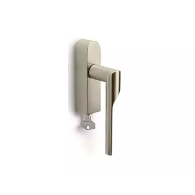 Draaikiep raamkruk Champagne PVD Gensler Rivio GL101-DKLOCK-O links
