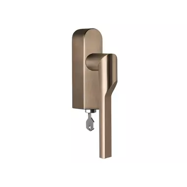 Draaikiep raamkruk PVD licht brons Formani Gensler Rivio GL101-DKLOCK-O links