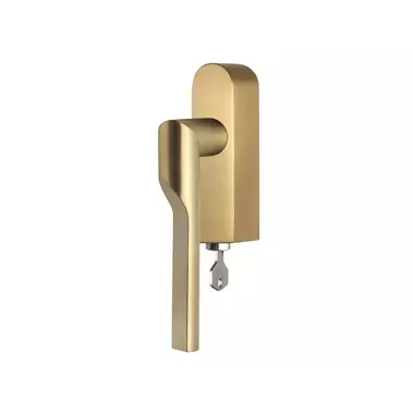 Draaikiep raamkruk Mat goud PVD Formani Gensler Rivio GL101-DKLOCK-O rechts