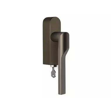 Draaikiep raamkruk Brons Formani Gensler Rivio GL101-DKLOCK-O links