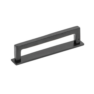 Achterplaat voor meubelgreep Essence Zwart 138mm, hoh 128mm