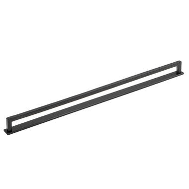 Achterplaat voor meubelgreep Essence Zwart 490mm, hoh 480mm