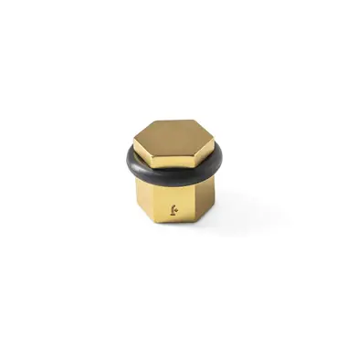 Deurstopper Messing Six Fois It's a Roel 58x31x30mm VLOER Aged Gold