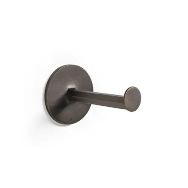Toiletrolhouder Verbronsd Six Fois It's a Roel lengte 123mm Aged Bronze hoh 83mm