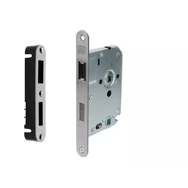 Nemef Insteek magneet Wc-badkamerslot WC63 RVS 1255/77 Doornmaat 50mm, 1200 serie