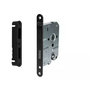 Nemef Insteek magneet dag- en nacht cilinderslot PC55mm Zwart 1255/73 Doornmaat 50mm, 1200 serie
