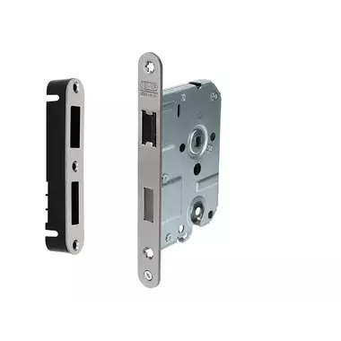 Nemef Insteek magneet dag- en nacht cilinderslot PC55mm RVS 1255/77 Doornmaat 50mm, 1200 serie