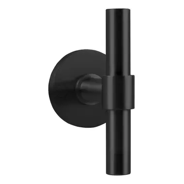 Deurknop Mat zwart PVD One Piet Boon PBT15V, Vast op rozet